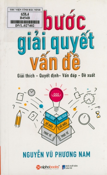 4 bước giải quyết vấn đề : Giải thích - Quyết định - Vấn đáp - Đề xuất