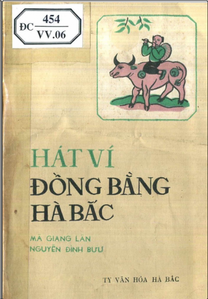 Hát ví đồng bằng Hà Bắc